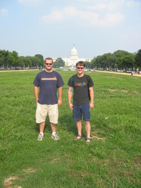 Andrew + Kevin in front of the Capitol