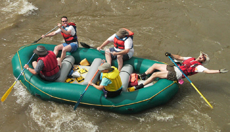 rafting at the Kern